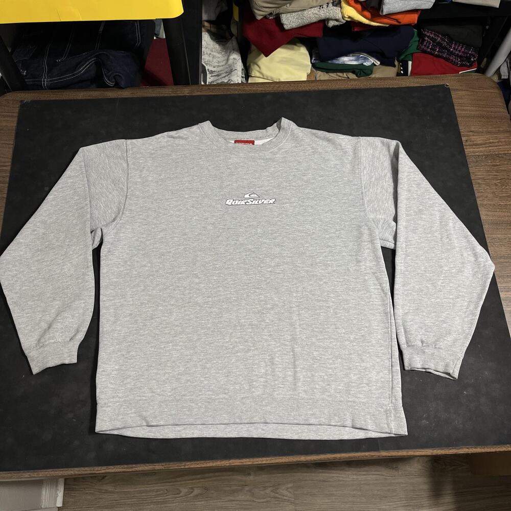 Quiksilver Vintage Sweatshirt Mens Large Crewneck Hawaiian Surf Billabong Board